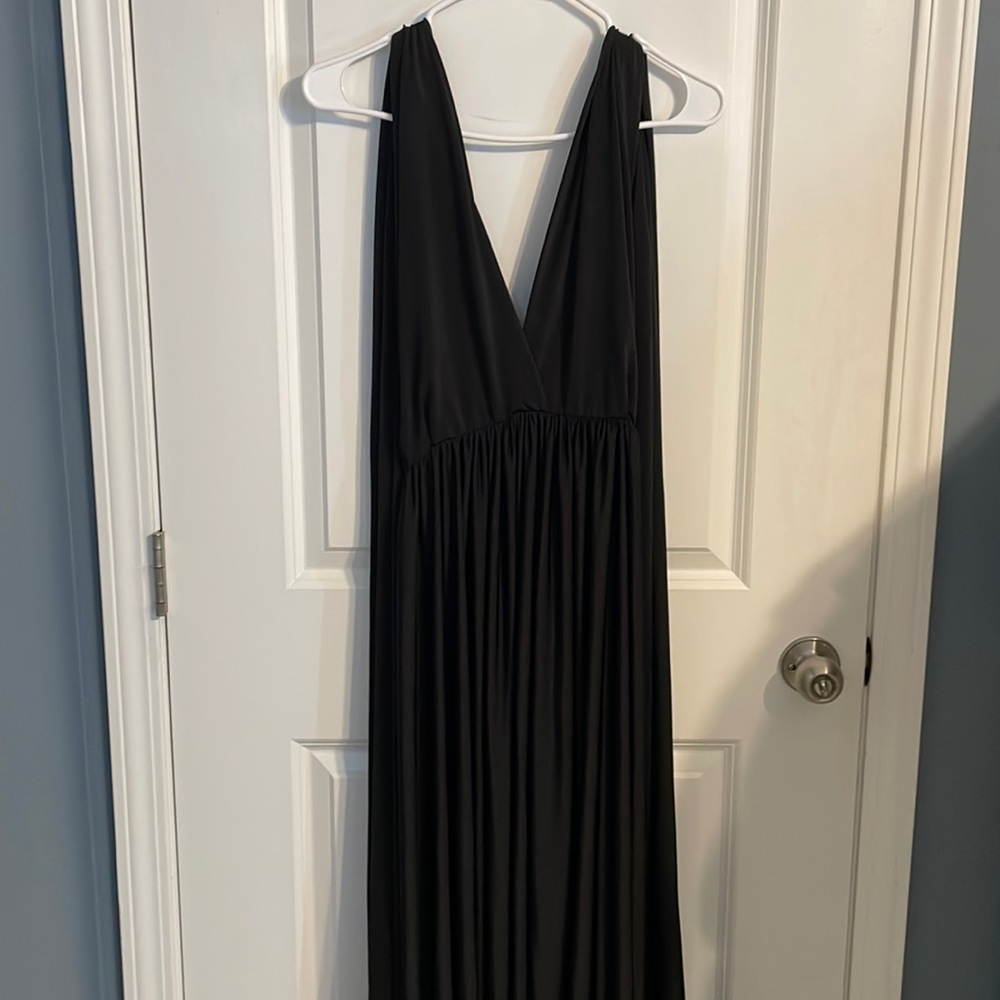 Black Infinity Formal Floor Length Dress